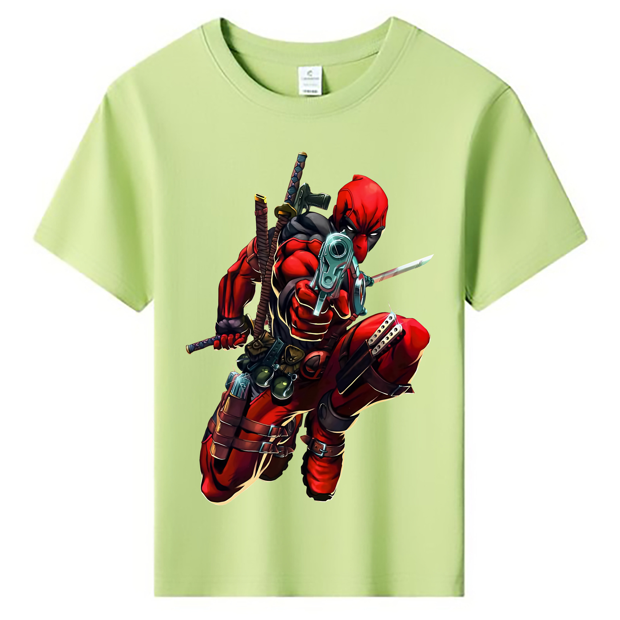 （画像用） Deadpool デッドプール 綿100％キッズTシャツ（フロントプリント）